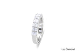 14K White Gold Radiant Diamond Wedding Band (2.13 ctw)